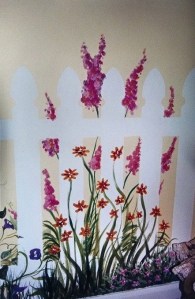 Megan's Room ~ Fill in the Fence Mural by Lynn Spencer-Nelson