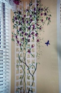 Megan's Room ~ Fill in the Fence Mural by Lynn Spencer-Nelson
