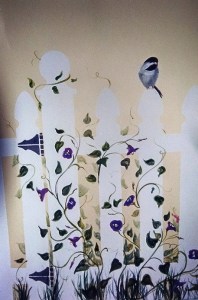 Megan's Room ~ Fill in the Fence Mural by Lynn Spencer-Nelson